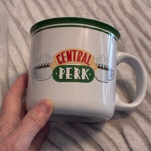 Warner Bros. Central Perk Mug with Green Rim Friends TV Show
